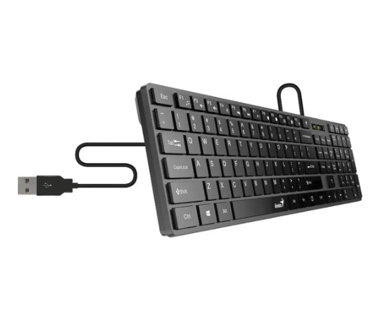 TECLADO GENIUS SLIMSTAR 126 WIRED USB NEGRO